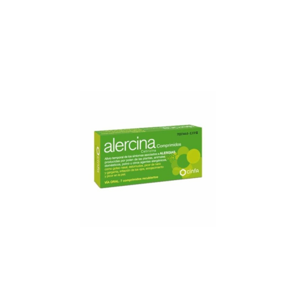 ALERCINA 10 MG 7 COMPRIMIDOS RECUBIERTOS