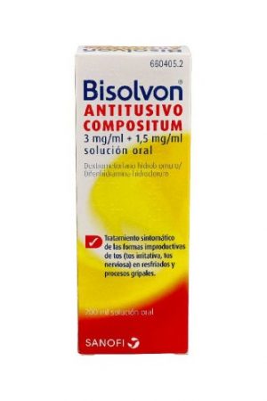 BISOLVON ANTITUSIVO COMPOSITUM 3 MG/ML 1,5 MG/ML SOLUCION ORAL 1 FRASCO 200 ML