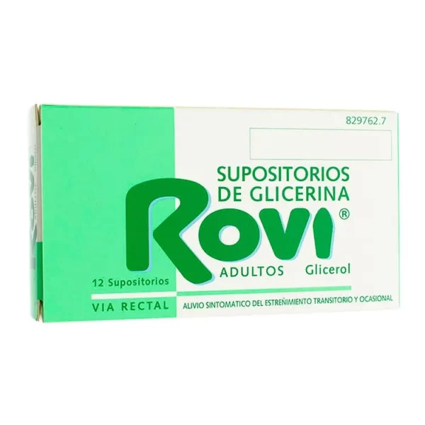 Rovi Adultos Supositorios de Glicerina 12 Unidades
