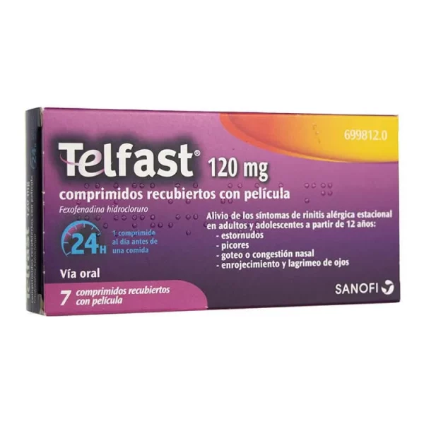 Telfast 120 mg, 7 Comprimidos